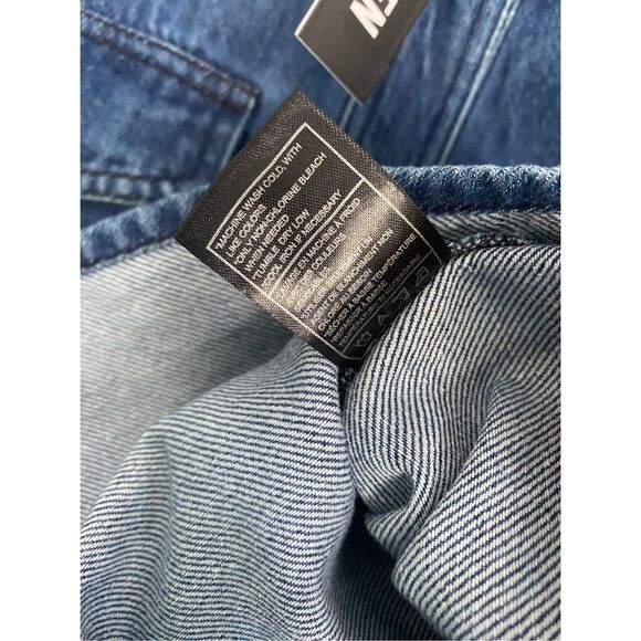 NWT Steve Madden Denim CHARLEY Snap-Up TOP Sz XS - Picture 8 of 11